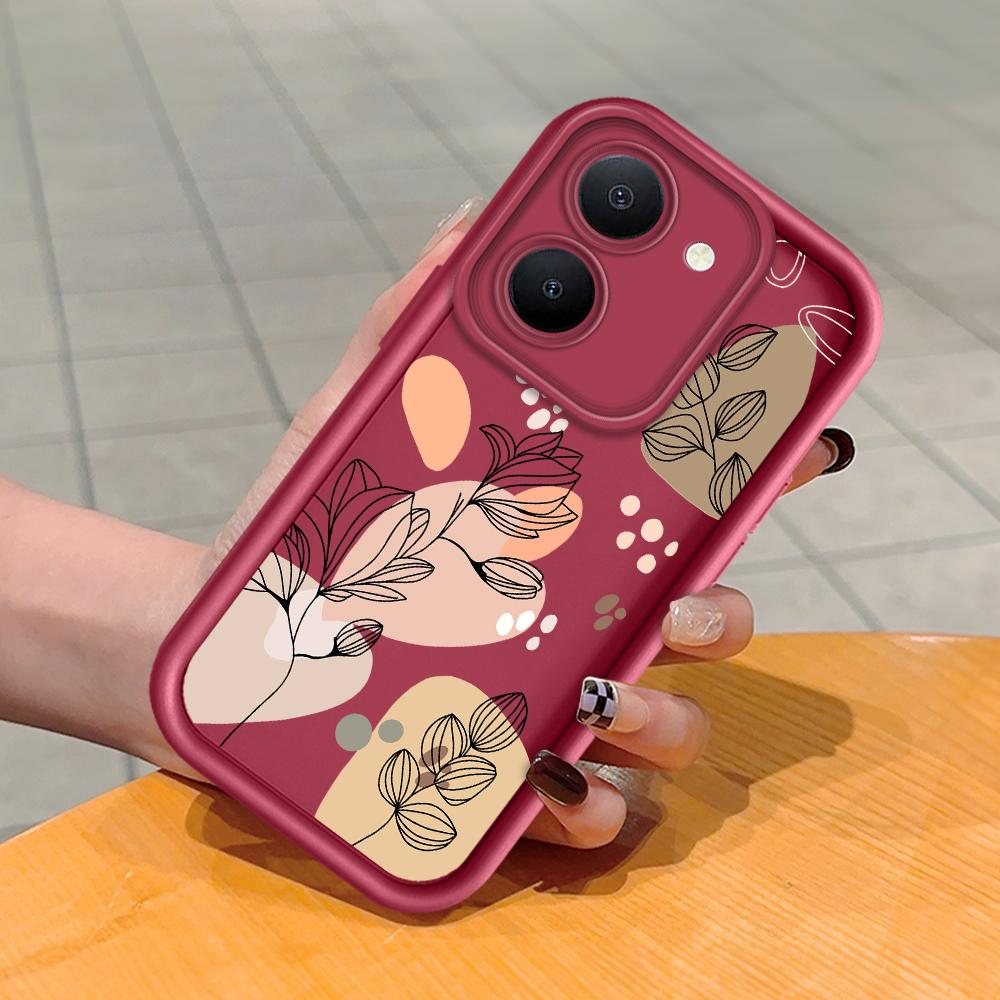 Мягкий силиконовый квадратный чехол с рисунком лестницы для телефона, полное покрытие, противоударный защитный резиновый чехол для камеры для Vivo