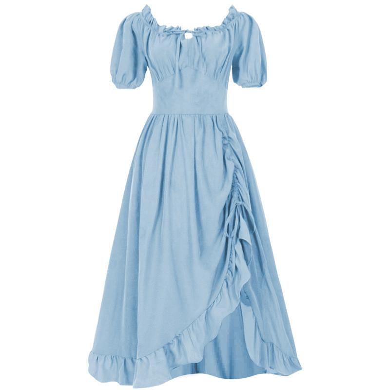 Medieval Lady Renaissance Gown Dress Cosplay Decoration Costume Set Performance