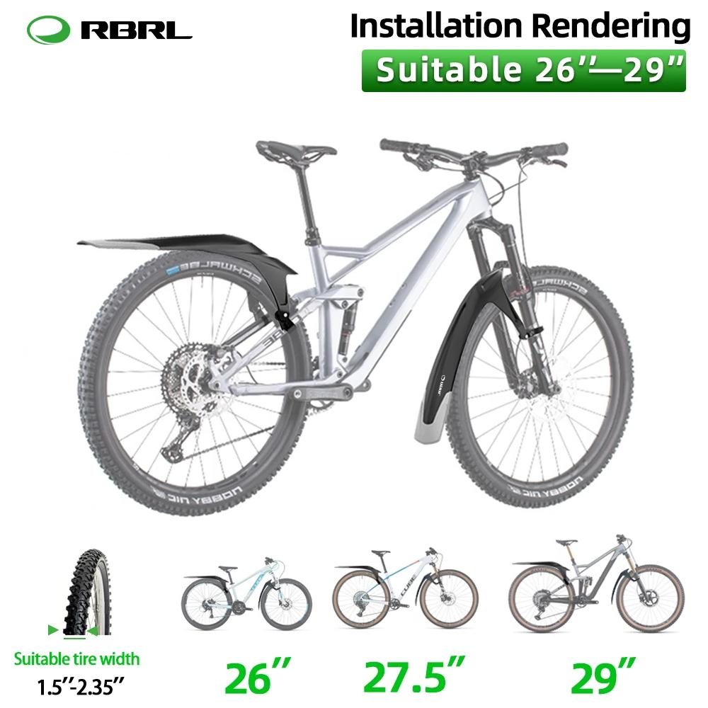 RBRL Mtb брызговик для велосипедов, мягкий пластик из полипропилена, подходит для велосипедных крыльев 24-29 дюймов, аксессуары для велосипеда для горного велосипеда