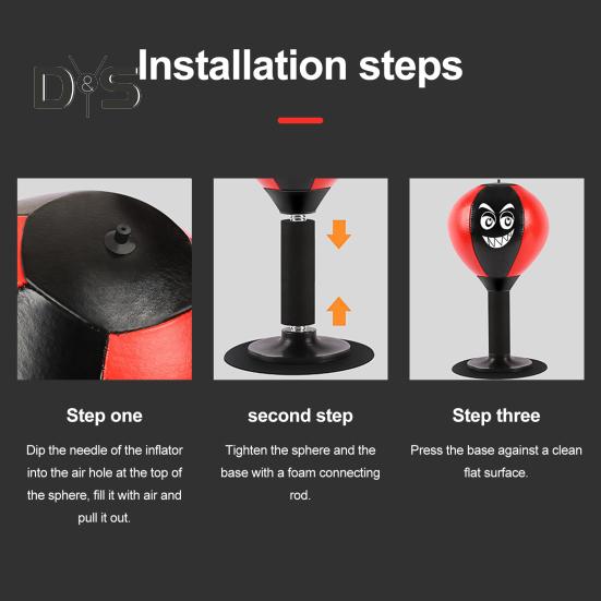 Desktop Punching Bag with Suction Cup Heavy Duty Stress Relief Boxing Speed Ball Kids Adults Reaction Speed Training Boxing Bag Home Office Desk Toy