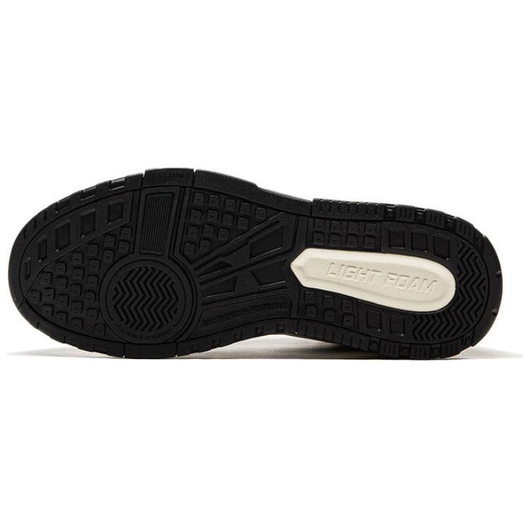 Li Ning Wave MID Скользкие Устойчивые к истиранию Средние Кеды для скейтборда Мужские Черные AGCU155-3