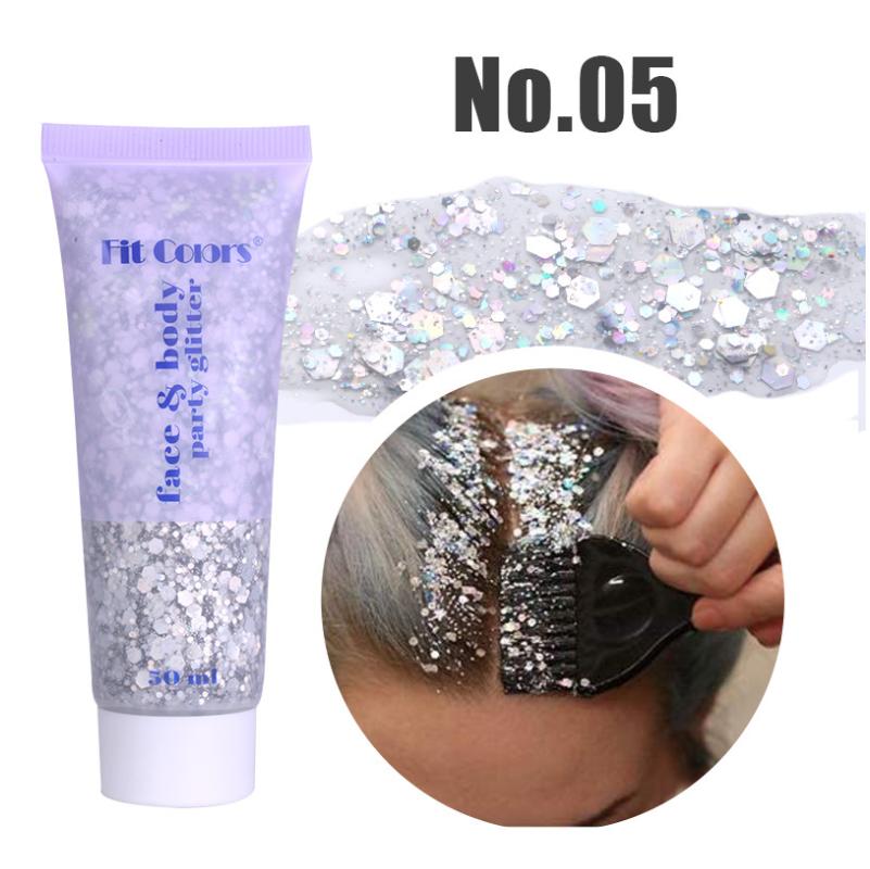 14 цветов Макияж Синие блестки Жидкие тени для век Жидкий сценический макияж Лицо Тела Блеск Яркие тени для век