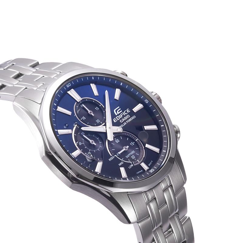 Casio Серия EDIFICE, три циферблата и шесть стрелок, стекло из искусственного сапфира, модные, классические и водонепроницаемые, кварцевый механизм, EFB-670SBD-2AVUPR