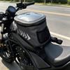 Motorcycle Waterproof Touchscreen GPS Tank Bag Off-Road Touring Shoulder Carry Storage Pack Oxford Fabric Gray