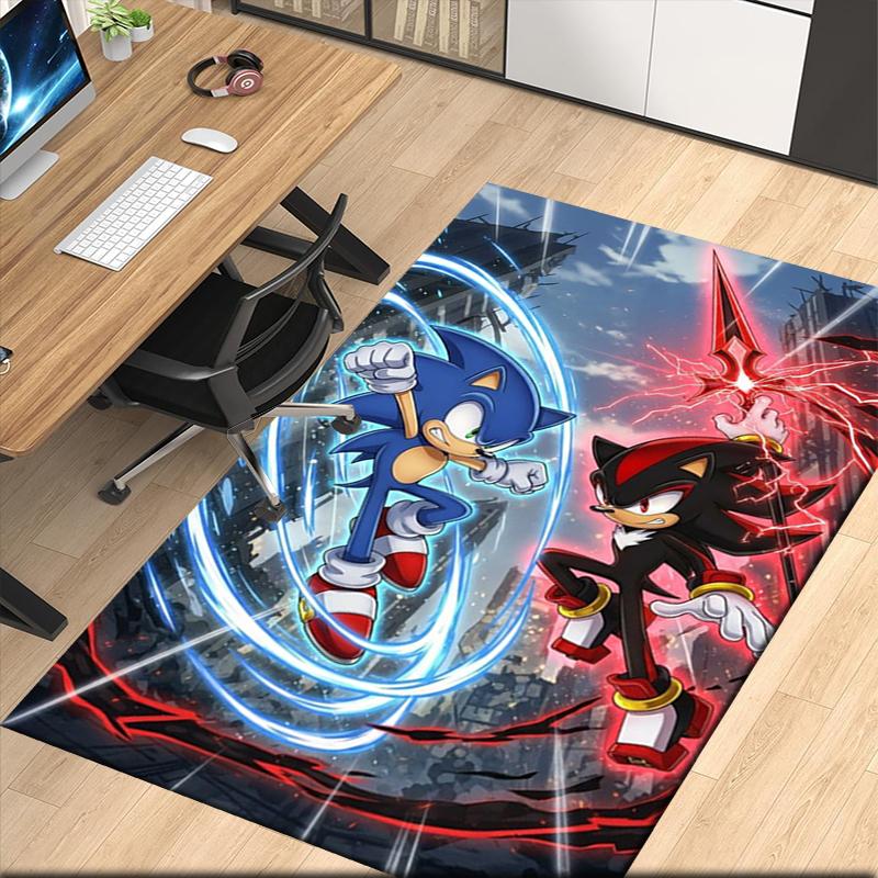 Sonic Printed Carpet, for Office Chair Living Room Bedroom Kitchen Room Decor Gifts.