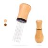 Woouch WDT Tool Espresso Dispensing Tool 10 Needle Espresso Coffee Stirrer Natural Wood Handle with Stand (Ash Wood)