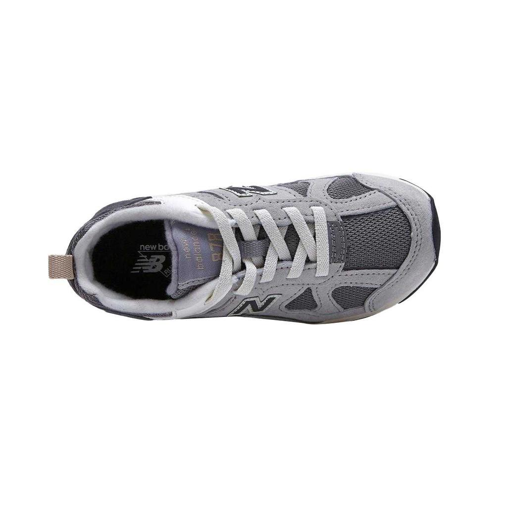 New Balance NB 878 Искусственная кожа Сетка Классические На шнуровке Круглый носок Низкие Кроссовки для бега Детские кроссовки PV878GG1