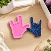 2pcs Easy Cleaning Fondant Molds Soft Elastic Baking Mold Shiny Silicone Mold  Pendant Decorations