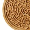 Wooden Labyrinth Board Game Toddlers Activity Board Brain Teaser Puzzle Logic Game Kids Teens Adults Round Marble Maze Board Educational Toy