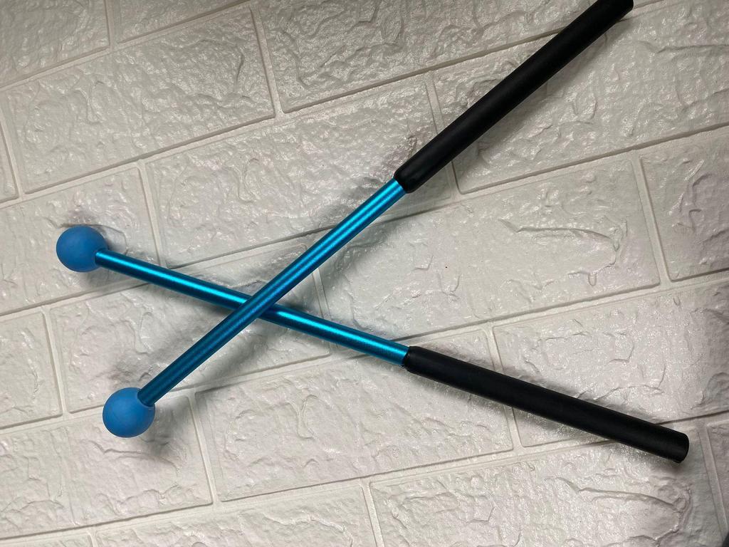 Heavy-Duty Electronic Drumstick Stand with Multicolored and Wrist-Opening Practice Sticks