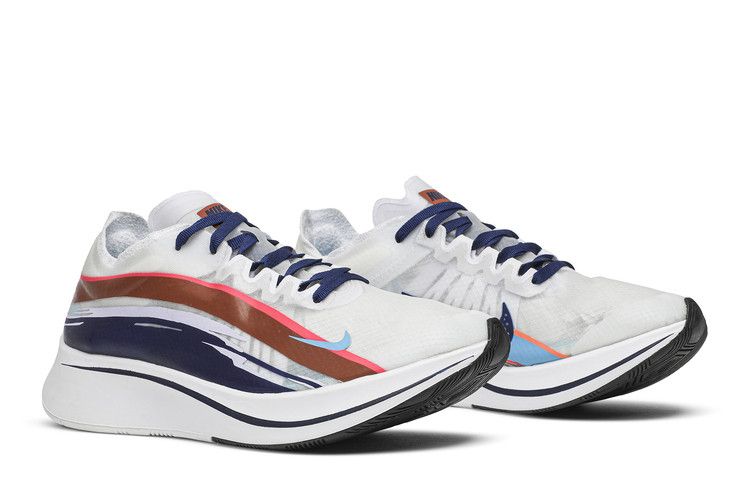 Women's Sneakers Nike Zoom Fly SP AS Graphic Streaks (Women's) White/Blue Fury-Black