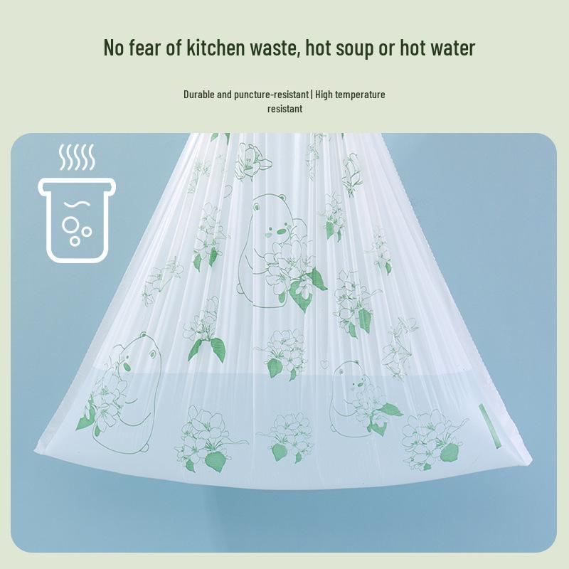 Биоразлагаемые кухонные мешки для мусора с ароматом камелии, не вызывающие слез, - Сверхплотные, отрывные, для бытового использования