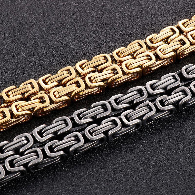 Браслет из нержавеющей стали Nordic Viking с двойной головой волка, мужской ретро-панк