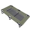 Raised Dog Bed Foldable Cooling Elevated Dog Bed Portable Raised Pet Cot for Outdoor Green