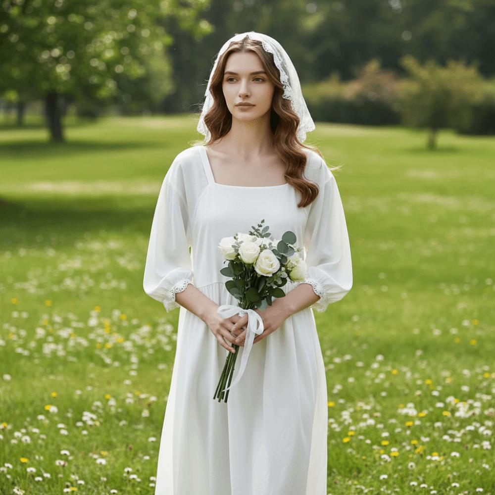 Thin Flower Embroidery Headscarf Hollow Out Women Lace Bandana Lace Scarf Veil Headbands Travel