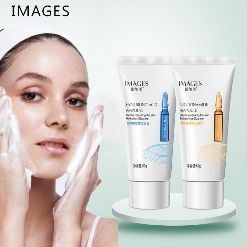 Images Никотинамид, аминокислота, гиалуроновая кислота, увлажняющее, увлажняющее, отбеливающее и против морщин, средство для умывания лица, очищающее средство