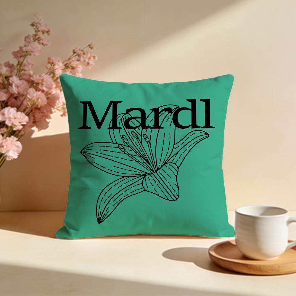 Popular MMardi Mercredied Cushion Cover Stylish Washable Pillow Cover Ideal for Couch Bedroom Car Decoration