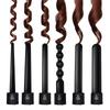 6 In 1 Curling Iron Wand Set With 6 Interchangeable Ceramic Barrels And Heat Protective Glove (black-6in1) A