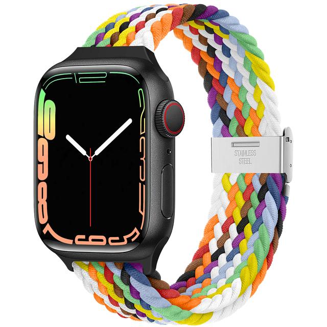 Плетеный solo loop Ремешок Для Apple watch Ultra2 ремешок 49мм 45мм 44мм 40мм 41мм 42мм 46мм correa bracelet серия 8 7 se 6 9 3 10 11