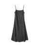 Urban Dress Diagonal Line Sleeveless Dress Black