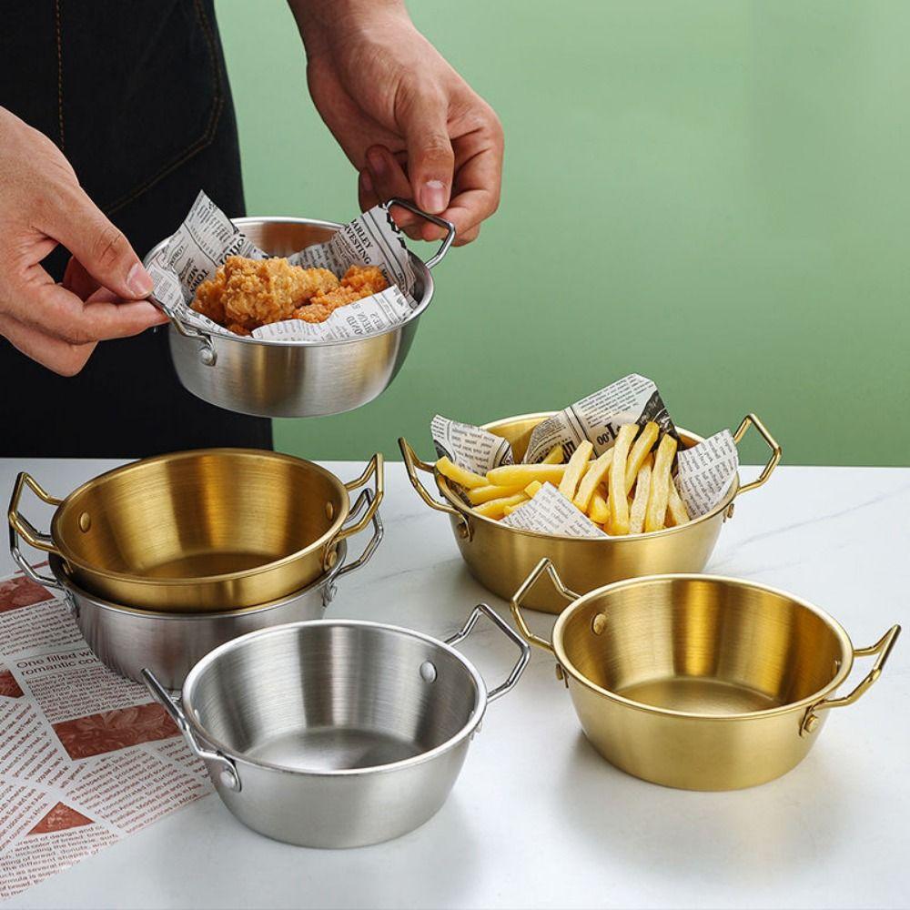 Household Kitchen Tableware Double Ear Snacks Plate Food Container Cuisine Bowl Rice Wine Bowls