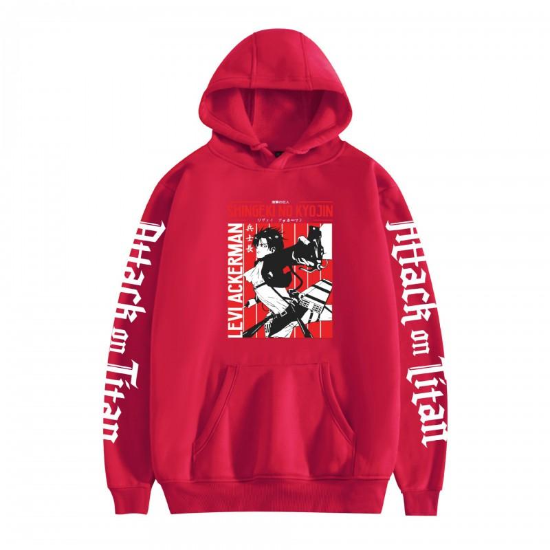 Attack On Titan Anime Hoodie Loose Fit Pullover Sweatshirt Teens
