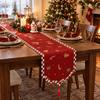 Santa Claus Christmas Table Flag Desk Decor Xmas Tablecloth Christmas Table Runner  Home Decor