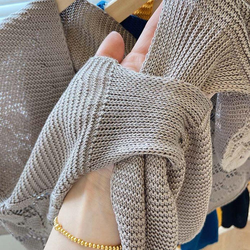 Weave Knitted Hollow Shawl Cross Blouse Shoulder Fake Collar Autumn/Winter/Spring/Summer