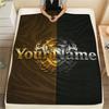 1PC Dynamo Dresden Custom Name Patterned Flannel Blanket Suitable For All Seasons For Home Decor Warmth And Comfort Gifts Holiday Present