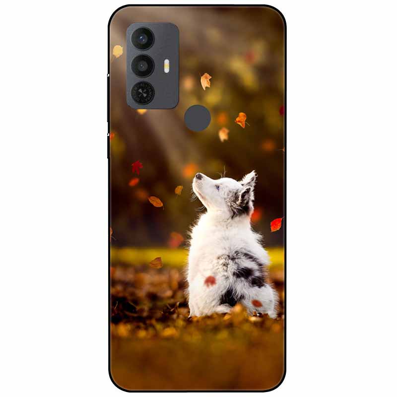 Phone Cover For Alcatel 1V 2021 Case Silicone Lovely Black Bumper Soft TPU Coque for Alcatel 1V (2021) 6002A 6002D 1 V Shells