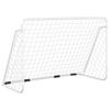 Football Goal with Net White 180 x 90 x 120 cm Steel