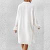 Рубашка с длинным рукавом из хлопка с эффектом "slub" Tencel Пляжная блузка Кардиган для отпуска Защита от солнца Купальник Верхняя одежда