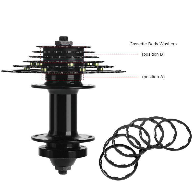 3 шт. шайба для ступицы велосипеда 1/1,5/1,85/2/2,18/2,35 мм прокладка для 7 8 9 10 11 скоростного горного шоссейного велосипеда кассета маховик проставка