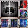 3D цифровые шторы с принтом игрового контроллера для гостиной, спальни или ванной комнаты