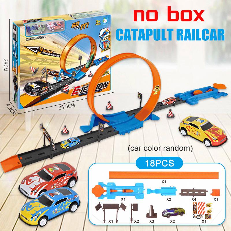 Скорость трюков, двойные колеса автомобиля, модель игрушки для детей, гоночная трасса, сделай сам, собранные рельсовые комплекты, обучающие интерактивные детские игрушки для мальчиков