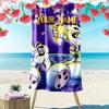 Custom Name Diddl Print Beach Towel, Large Soft Quick Dry Towel for Beach Camping Swimming