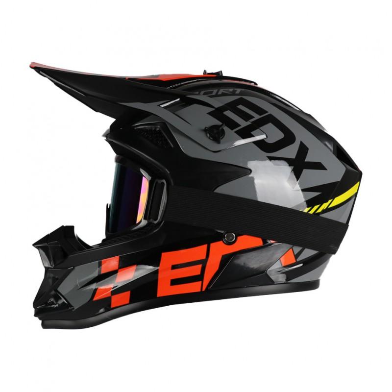 Off-Road Motorcycle Helmet ABS Full Face Dirt Bike DOT Certified Adult Riders