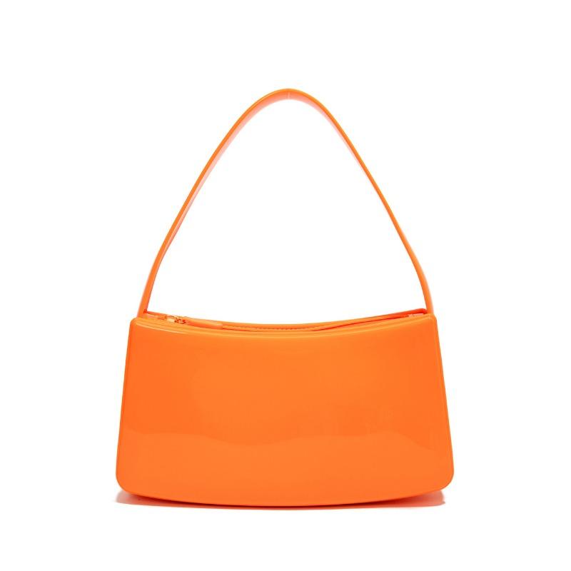 Летняя новая модная сумка-тоут подмышку, сумка-багет женская, яркого цвета, универсальная трендовая сумочка