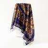 Satin 90Cm Silk Scarf Large Square Scarf Retro Printed Scarf Headscarf Scarf Shawl
