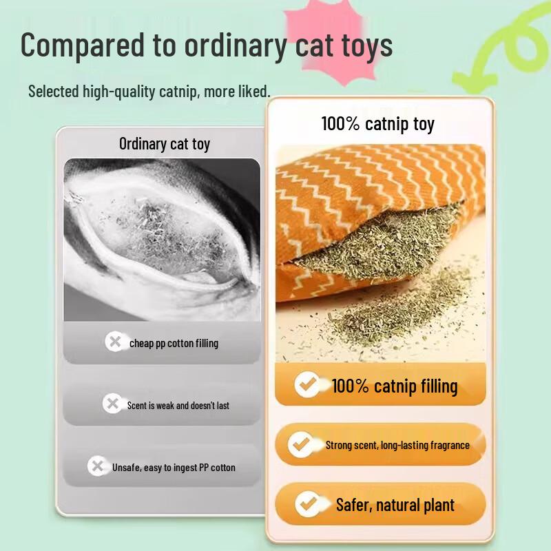 Hoopet Catnip Fish Toy