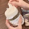 Shangqi Aesthetic Pearl Glass Portable Straw Cup