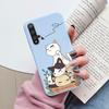 Цветы Чехол Для Huawei Nova 5T Capa NOVA5T 5 T Чехол для Телефона Мягкий Силикон Милый Кот Медведь Задняя Крышка Для Nova5 T Coque Сумка Модный