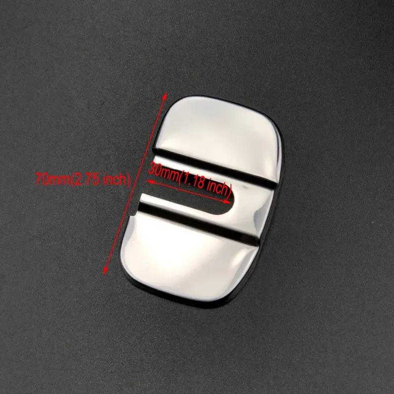 For Tesla Model X 2016 2017 2018 Model S 2012 - 2018 Door Lock Buckle Striker Trim Protection Cover Cap Sticker Car-Styling
