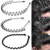 MOWO 3/5 Piece Set Men's Spring Hair Band Wave Type - Pain-Free, Rust-Resistant