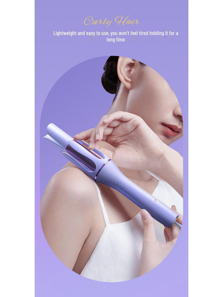 Выпрямитель и щипцы для завивки волос двойного назначения с регулируемой температурой 32 мм: Безопасно для волос, идеально подходит для общежитий и подарков