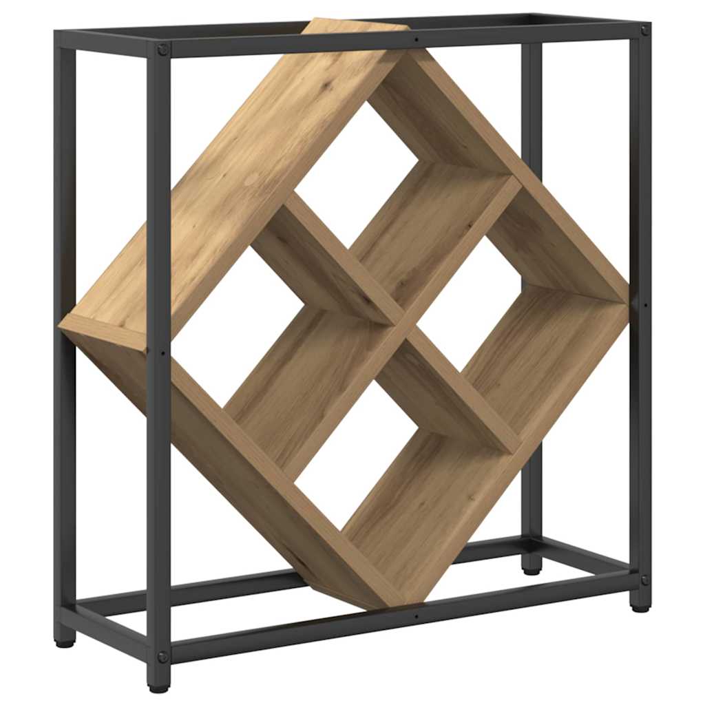 Wine Rack Artisan Oak 51 x 18 x 52.5 cm Particleboard