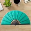 Складной веер, чистый цвет, сильный веер, легкий веер в стиле ретро, ​​веер кунг-фу, веер тай-чи, китайский танцевальный веер, украшение для вечеринки, веер