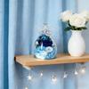 Сохраненная роза в стеклянном куполе ангела Вечный цветок с LED-подсветкой Подарок для женщин День святого Валентина День рождения Декоративный O8P9
