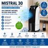 Rafraîchisseur D'air Portable 3 En 1 - Ionisation - Réservoir 30 L