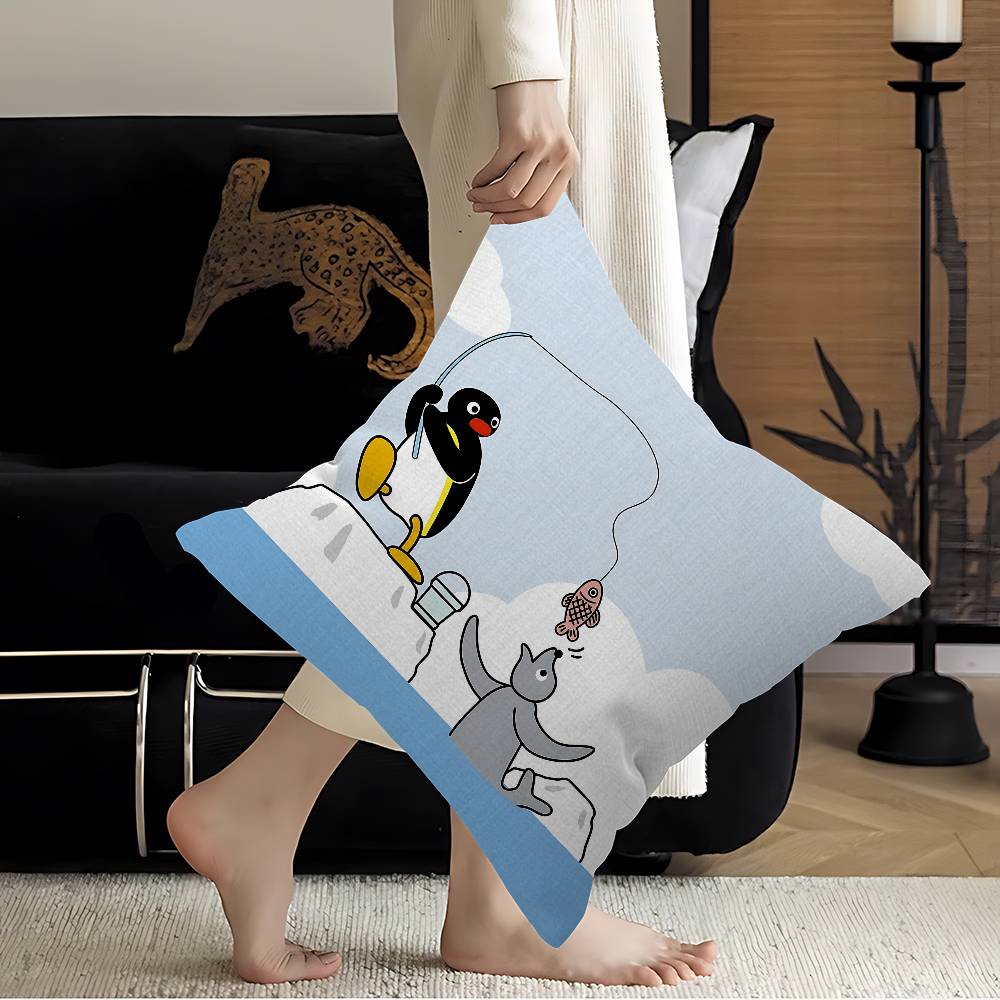 Funny P-Pingus Cute Cartoon Cushion Cover Decorative Pillow Sofa Home Decor Case Pillow Cases